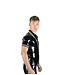 Latex101 Latex Polo Shirt with white stripes