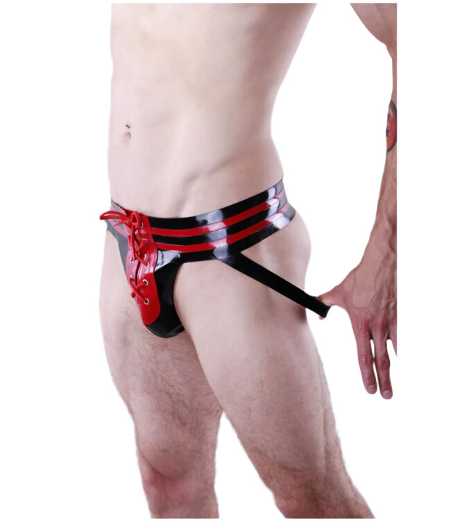 Latex Lace up Jockstrap