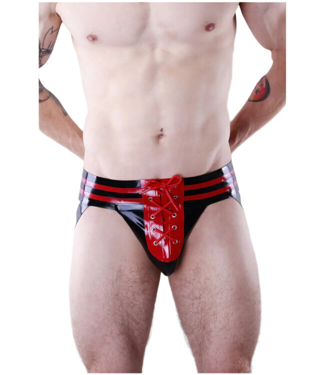 Latex Lace up Jockstrap