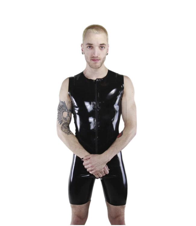 Latex Sleeveless Surf Suit Blk/Red