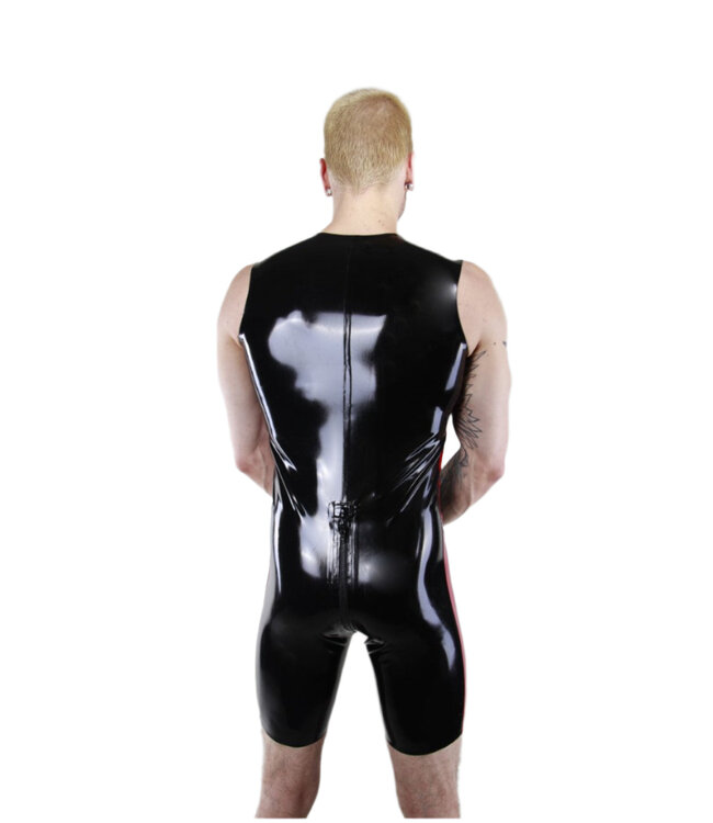 Latex Sleeveless Surf Suit Blk/Red