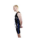 Latex Sleeveless Surf Suit Black/Blue