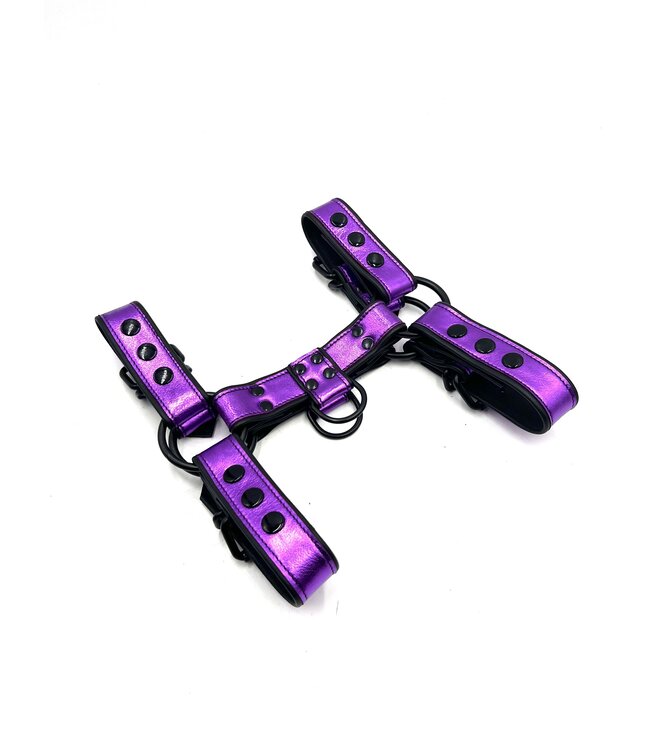 Bright Room Bulldog Leather Harness | Purple