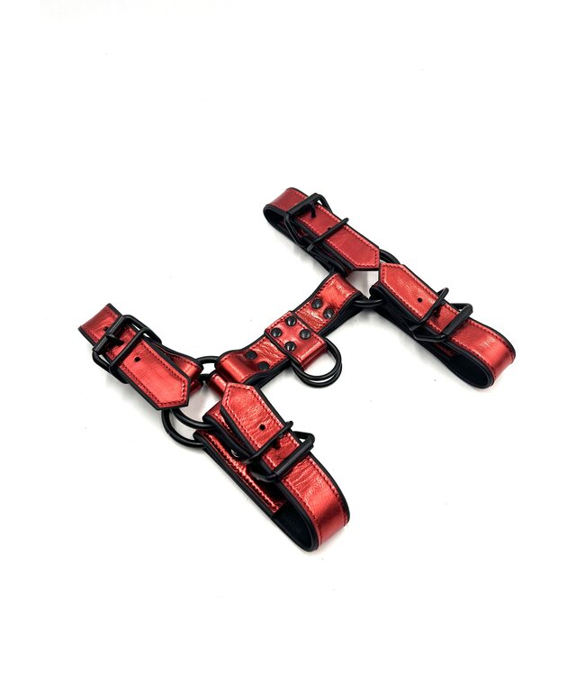 Bright Room Bulldog Leather Harness | Red