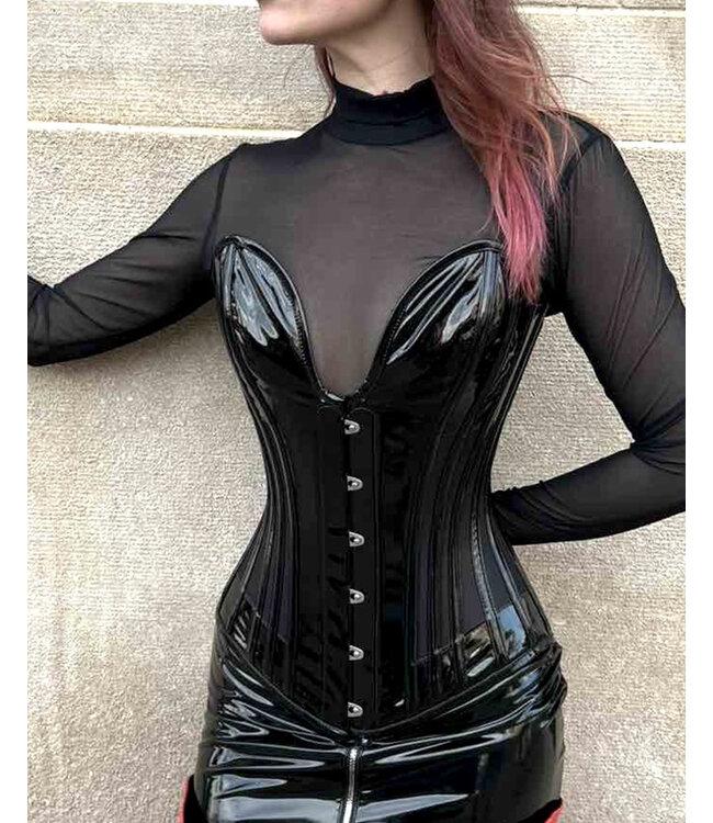 Mia PVC With Mesh Corset