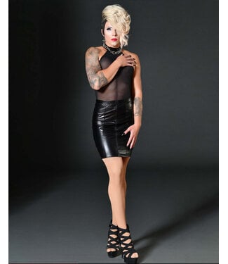 Patrice Catanzaro Mrs. Chloe wetlook skirt