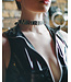 Black Vinyl Name Statement  Choker