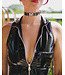 Black Vinyl Name Statement  Choker