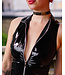 Black Vinyl Name Statement  Choker