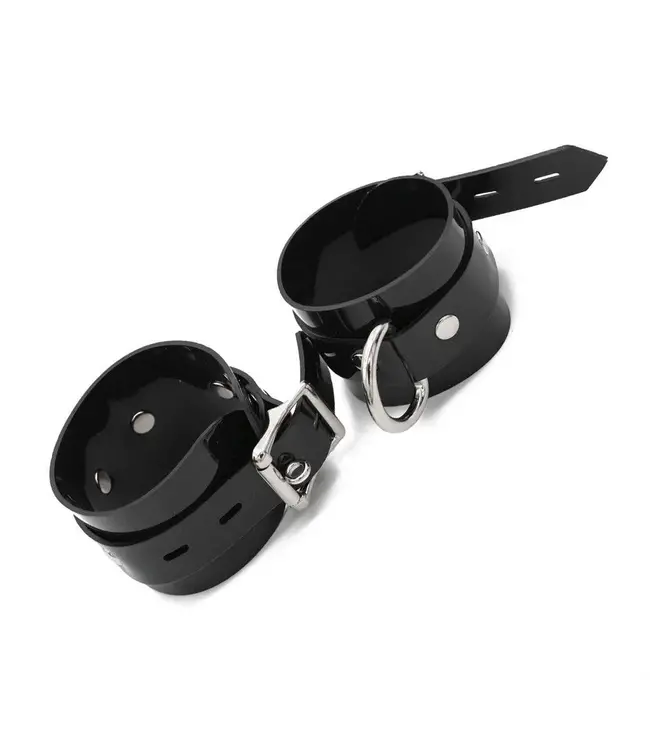 Black PVC Wrist Cuffs