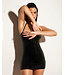 Open Shelf Cup Vinyl & Mesh Babydoll w/Cage Back