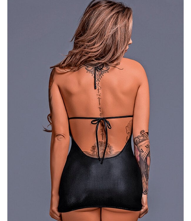 Lust Fetish Xena mini dress with open breast cups