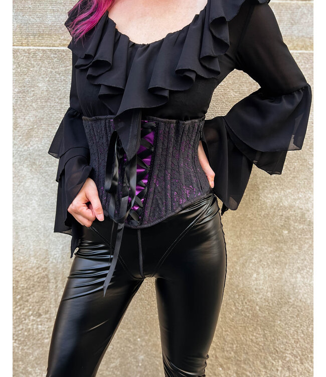 Goth Prom Lace waspie