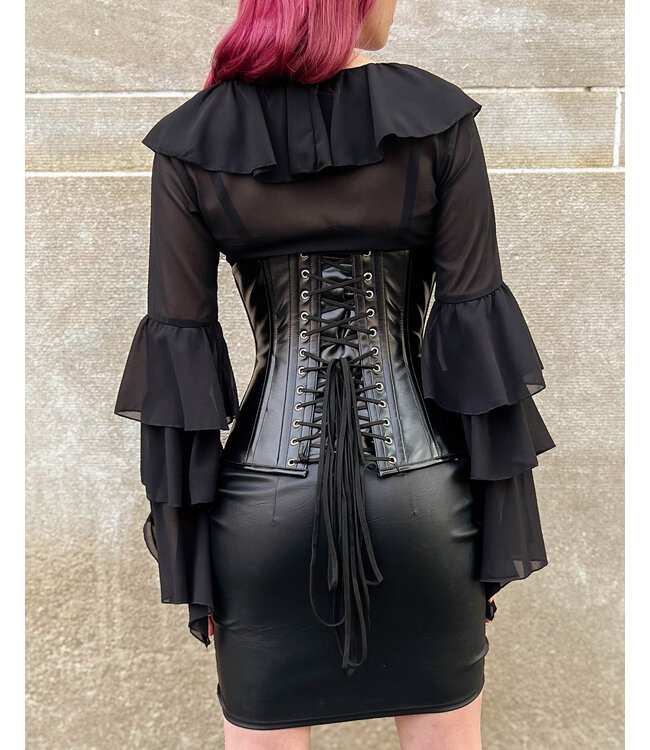 Lilith Gothic Corset | Underbust Steel Boned