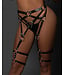 PU Leather strappy garter belt