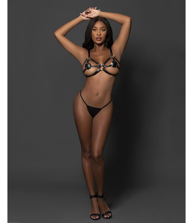 Lust Fetish PU Leather Women's Octavia Black