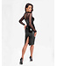 Sublime wetlook dress with mesh top
