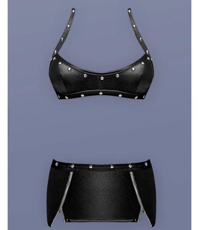 Fetish Raven Skirt and Top