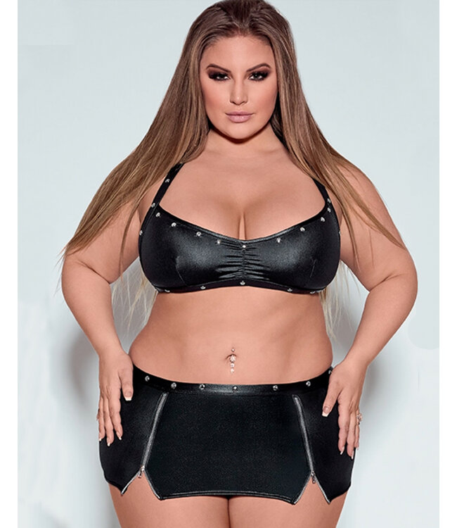 Fetish Raven Skirt and Top