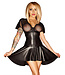 Noir Handmade Short PVC and sheer top dress