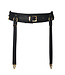 Pony Leather Bondage Suspender Belt