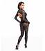 Enigma lace catsuit with underbust bodice