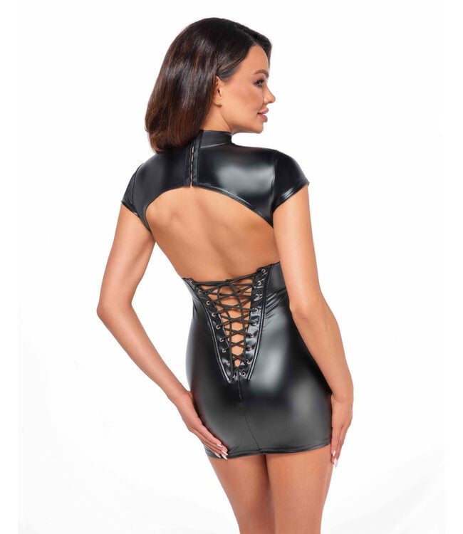 Fantasy mini dress with lace up back