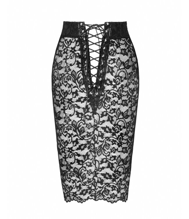 Ambivalence Lace Up Midi Skirt