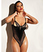 Oh La La Cheri Frisky Fishnet & Vinyl Shelf Cup Peek A Boo Teddy