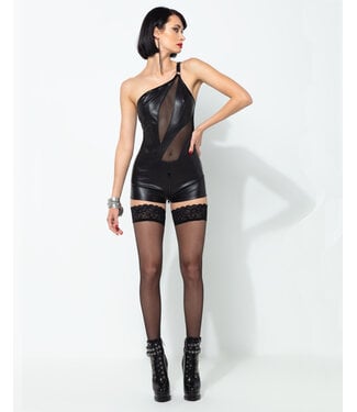Patrice Catanzaro Panthere faux leather bodysuit