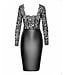 Euphoria lace and wetlook midi dress