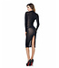 Azia black mesh Dress