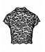 Essence lace top with high collar