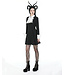 Goth Wednesday Black and White Dress