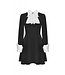 Goth Wednesday Black and White Dress