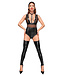 Body suit with velvet choker