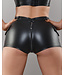 Totally Crotchless Vinyl Shorts