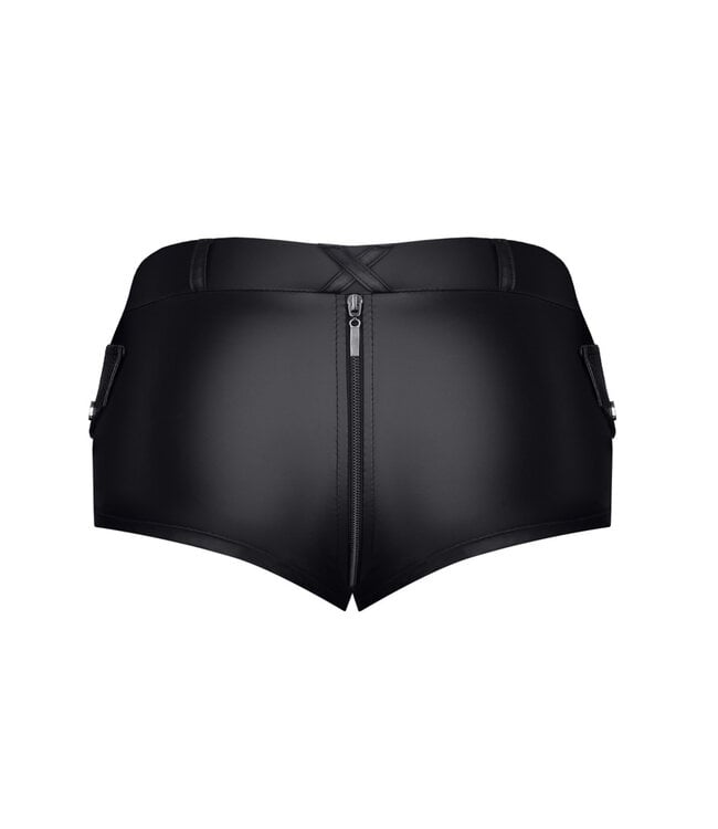 Totally Crotchless Vinyl Shorts