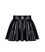 Black Vinyl frilly Skirt