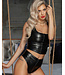 Snake wetlook panty with zipper