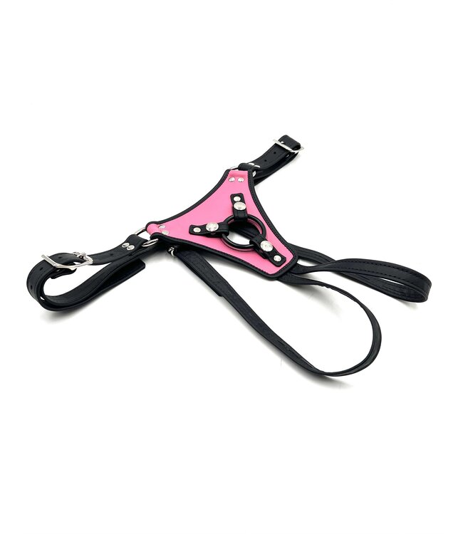 Adjustable Low Rider Strap on Harness | Chrome Hardware