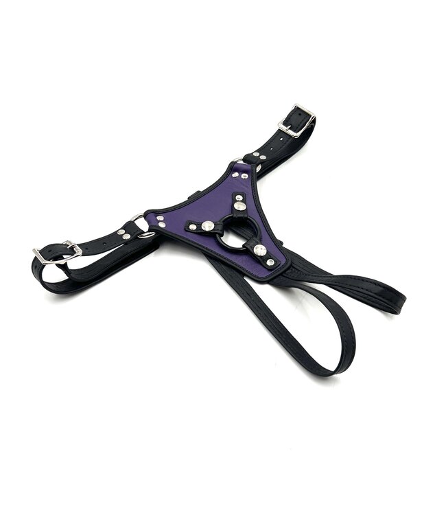 Adjustable Low Rider Strap on Harness | Chrome Hardware