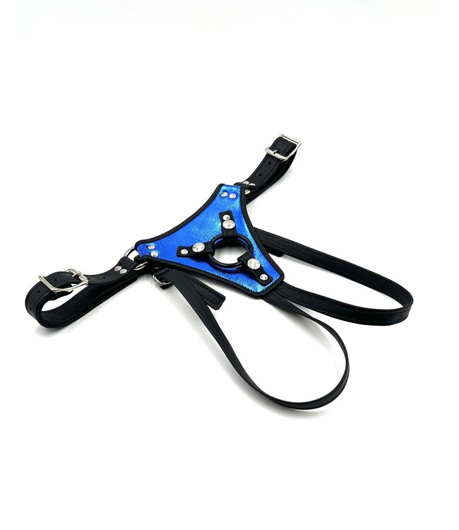 Adjustable Low Rider Strap on Harness | Chrome Hardware