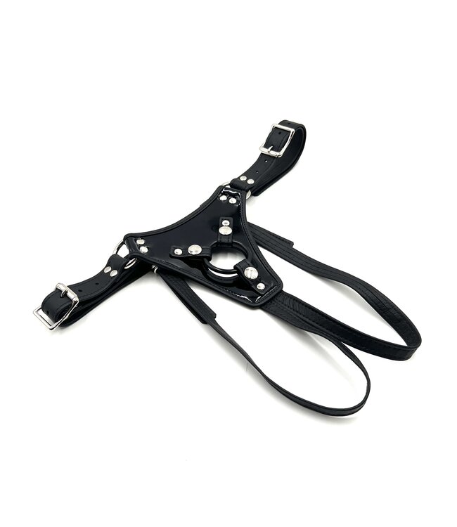 Adjustable Low Rider Strap on Harness | Chrome Hardware