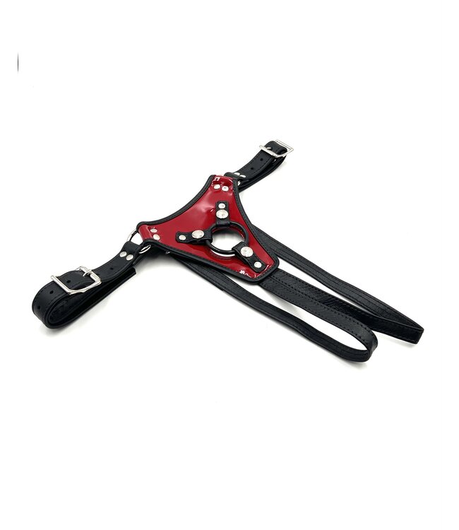 Adjustable Low Rider Strap on Harness | Chrome Hardware
