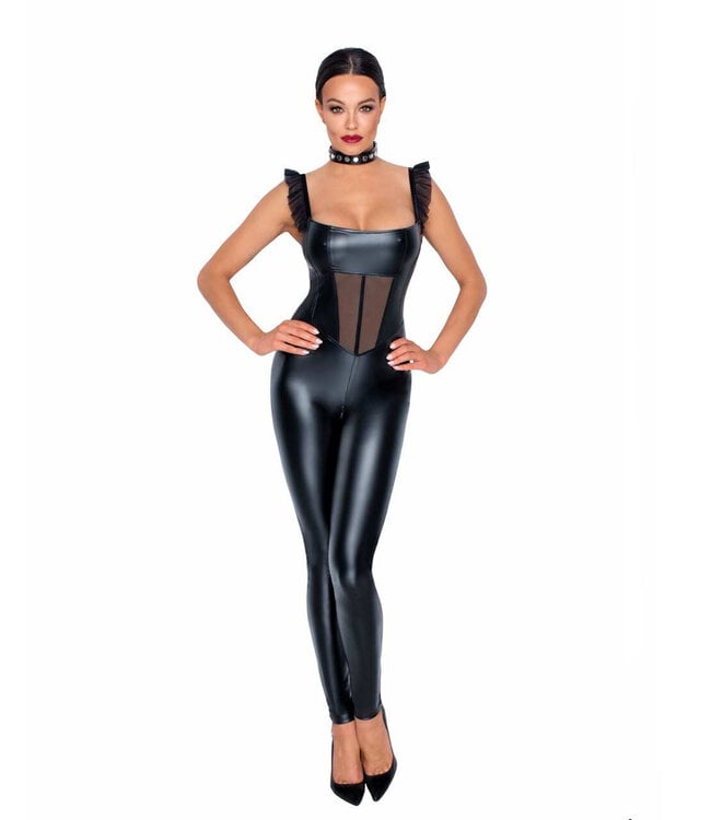Flirtatious | PVC Cutout Catsuit