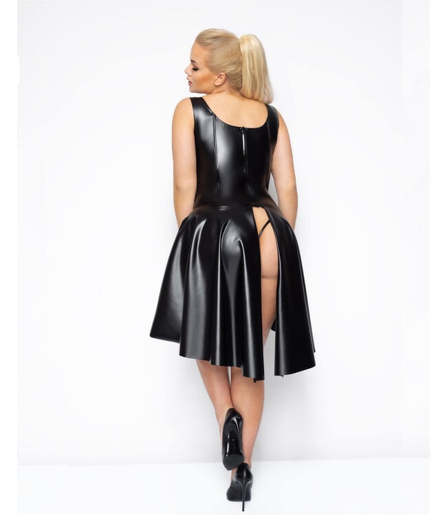 Powerwetlook Dress with Lace Top