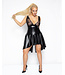 Powerwetlook Dress with Lace Top