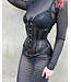 Mesh and Vinyl Underbust Corset