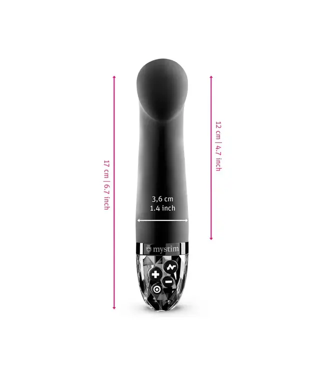 Right on Ron E-Stim Vibrator Black | Mystim